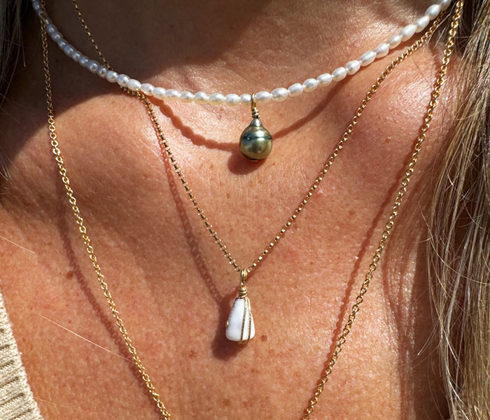 Colliers | Maison Janines - Bijoux or à l’âme insulaire