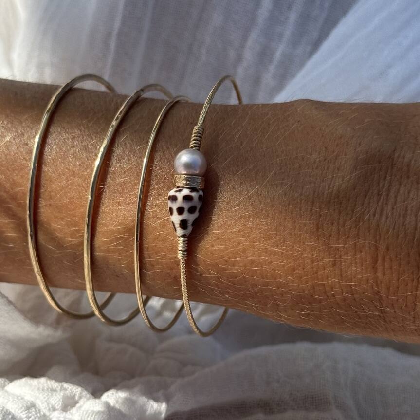 Bracelet Carnets 26 | Maison Janines - Bijoux or à l’âme insulaire