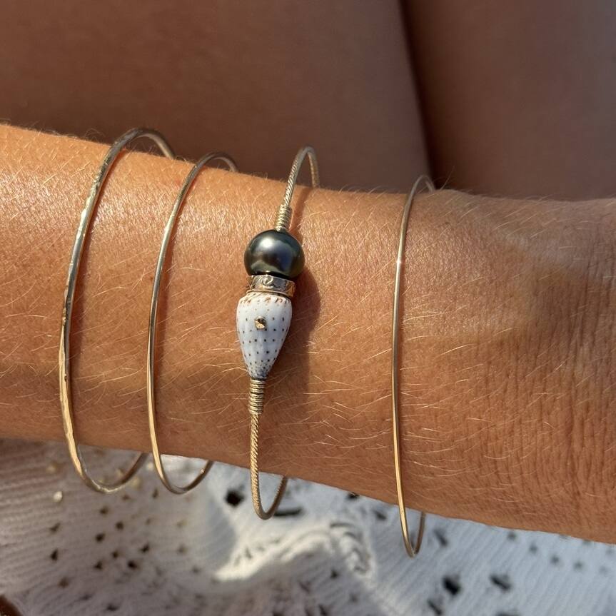 Bracelet Carnets 21 | Maison Janines - Bijoux or à l’âme insulaire