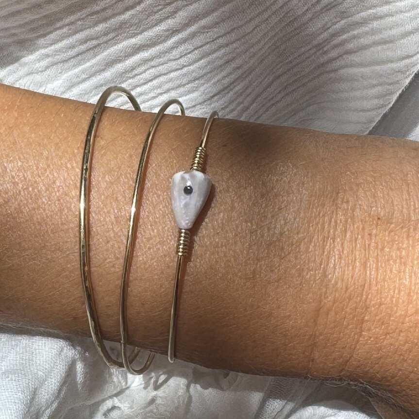 Bracelet Signature 04 | Maison Janines - Bijoux or à l’âme insulaire