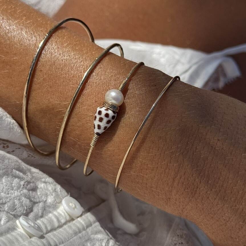 Bracelet Carnets 03 | Maison Janines - Bijoux or à l’âme insulaire