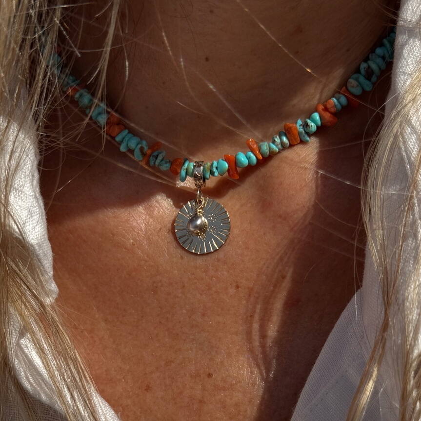 Collier Carnets 03 | Maison Janines - Bijoux or à l’âme insulaire