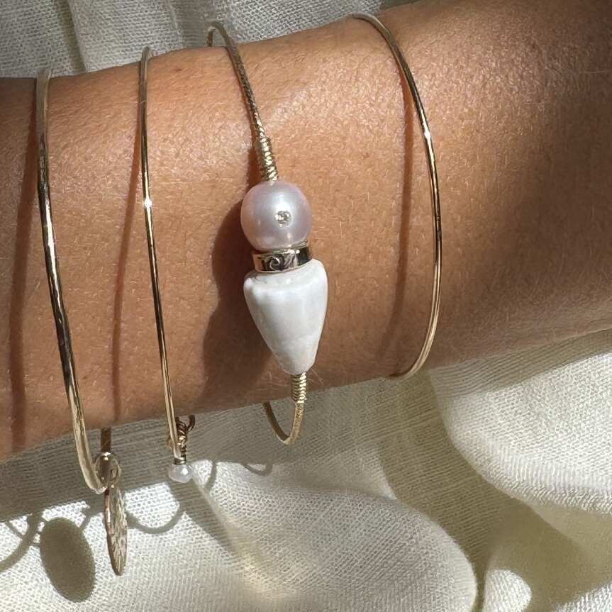 Bracelet Carnets 30 | Maison Janines - Bijoux or à l’âme insulaire