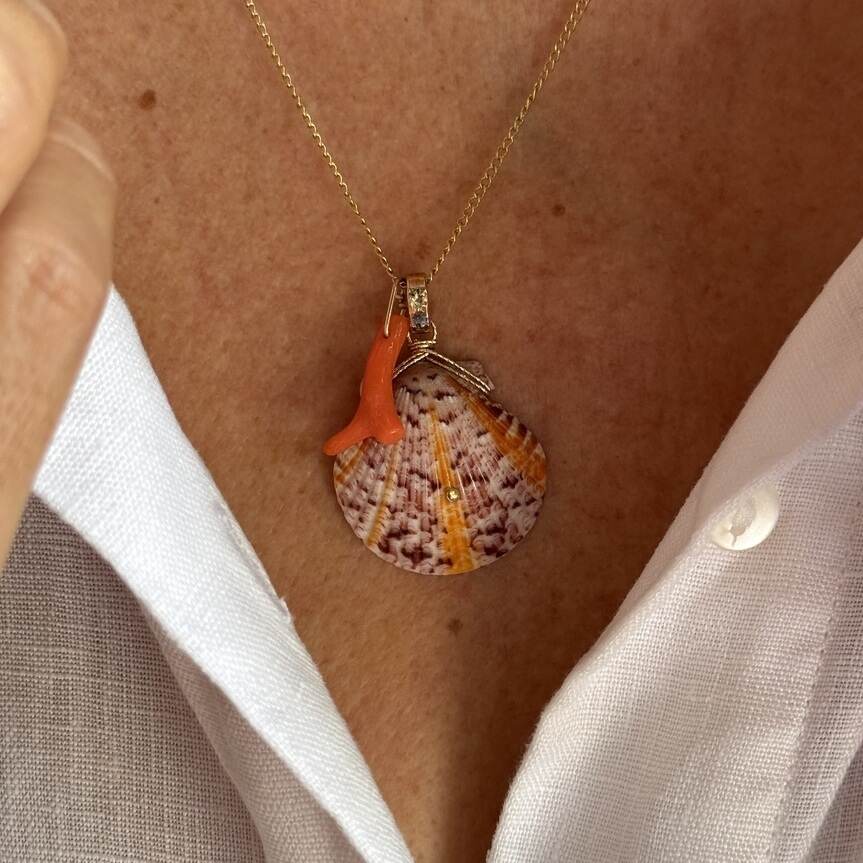 Collier Coquille 20 | Maison Janines - Bijoux or à l’âme insulaire