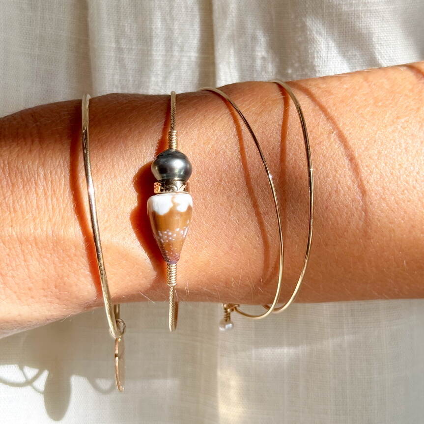 Bracelet Carnets 34 | Maison Janines - Bijoux or à l’âme insulaire