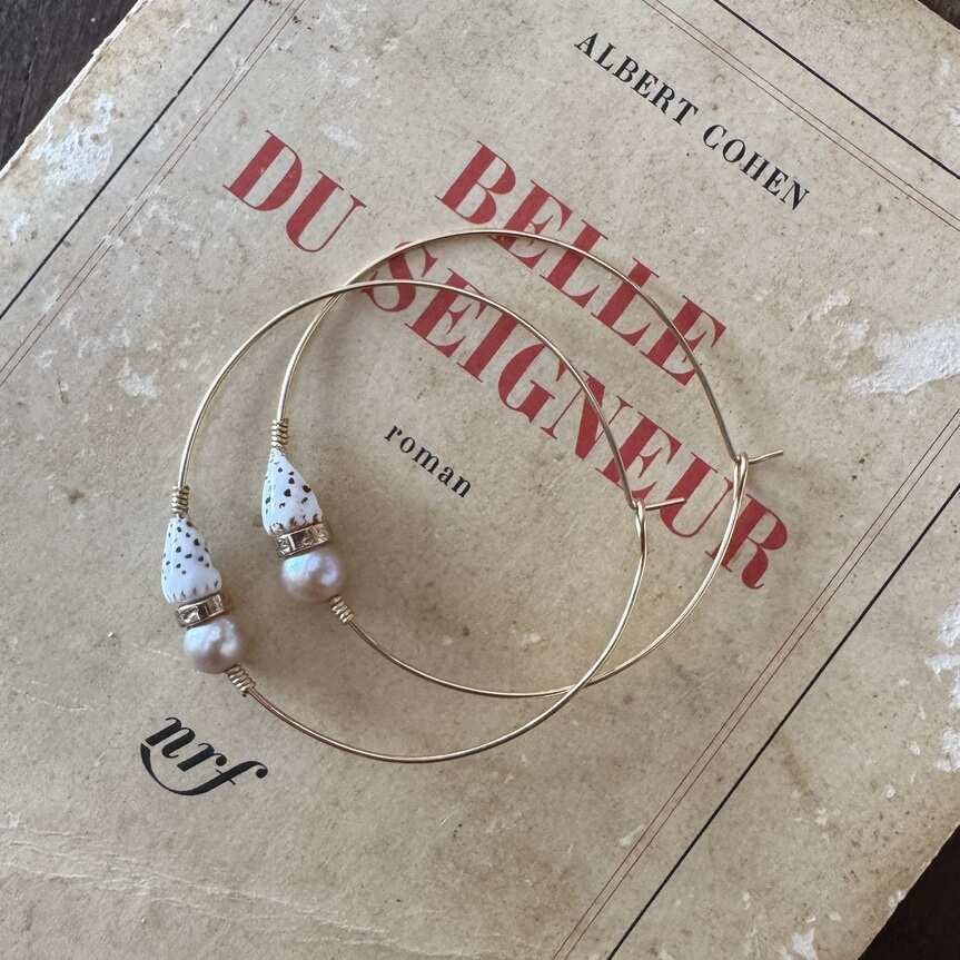 Boucles 01 | Maison Janines - Bijoux or à l’âme insulaire