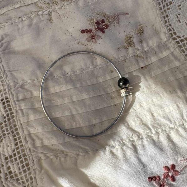 JONC ARGENT 2 ANNEAUX PERLE 04 (XS)