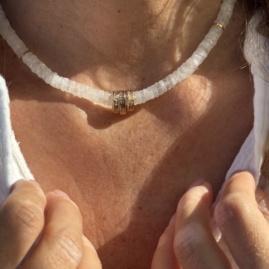 Collier signature 01 | Maison Janines - Bijoux or à l’âme insulaire