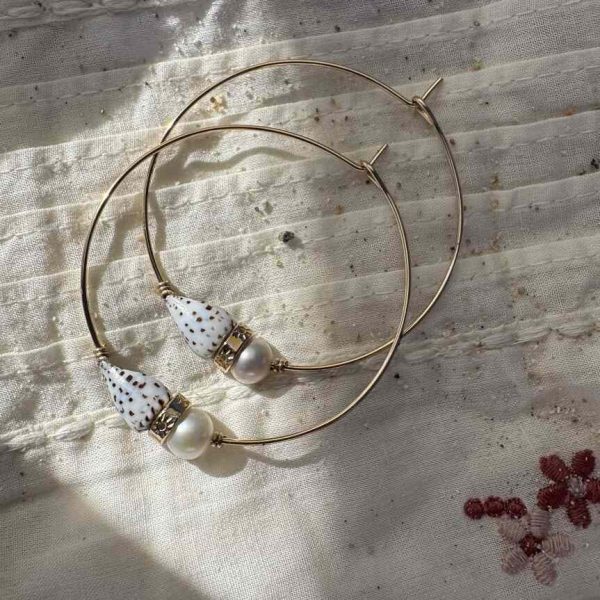 Boucles 01 | Maison Janines - Bijoux or à l’âme insulaire