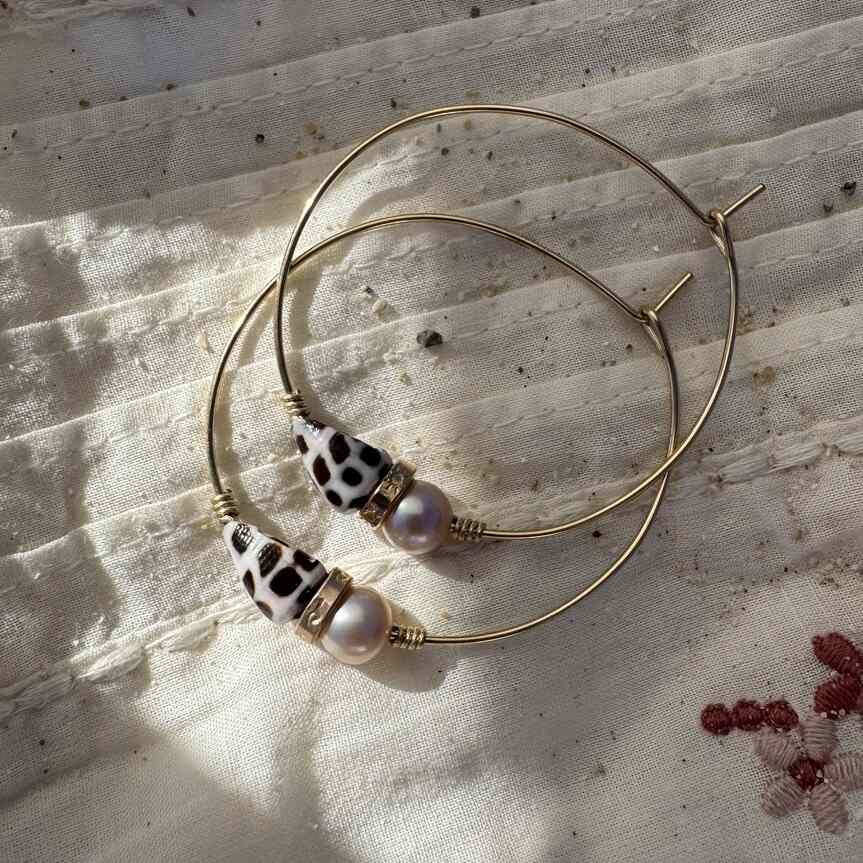 Boucles 01 | Maison Janines - Bijoux or à l’âme insulaire