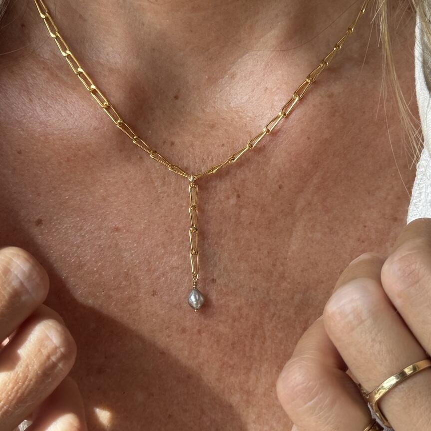 Collier Keshi | Maison Janines - Bijoux or à l’âme insulaire
