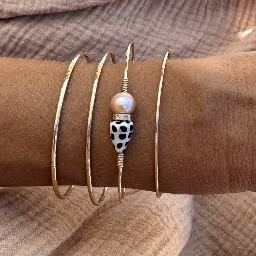 Bracelet Signature 76 | Maison Janines - Bijoux or à l’âme insulaire
