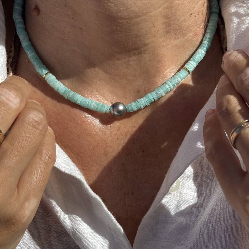 Collier signature 10 | Maison Janines - Bijoux or à l’âme insulaire