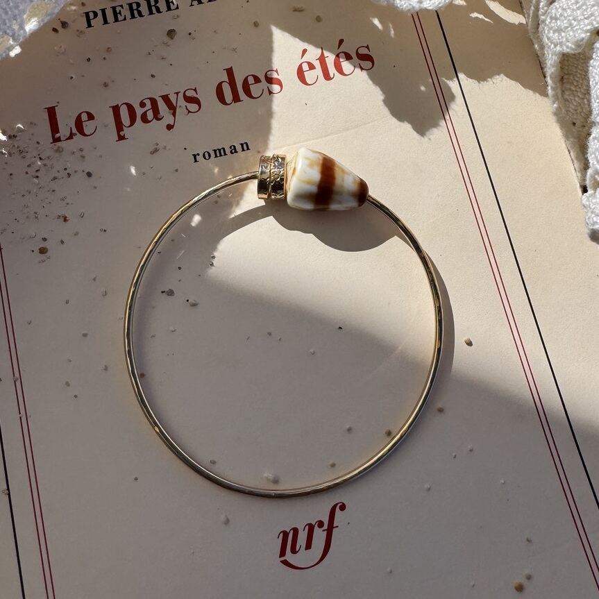Jonc anneaux coquilla | Maison Janines - Bijoux or à l’âme insulaire